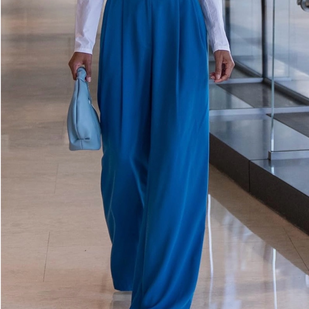 Elegant Blue Women's Pants